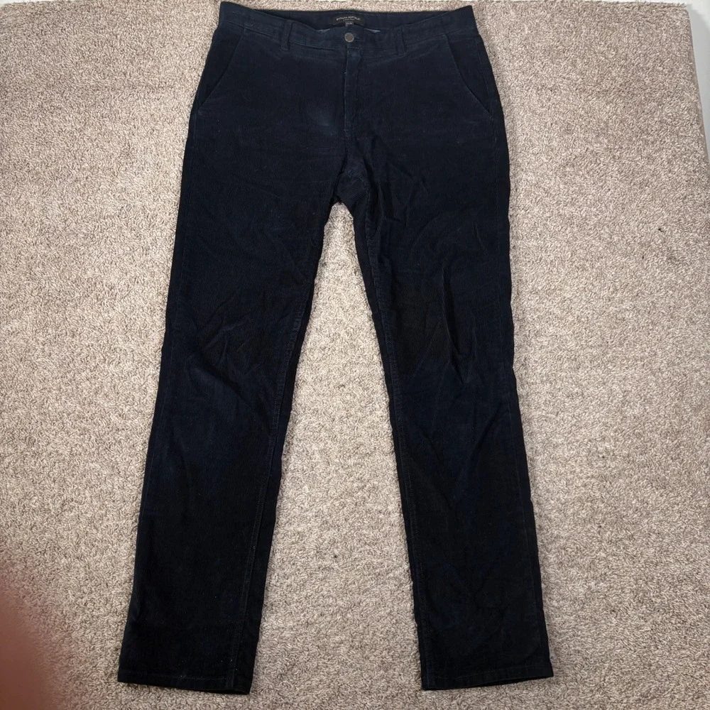 Banana Republic Aiden Pant Men's 34x33 Corduroy Casual Straight Leg Trousers